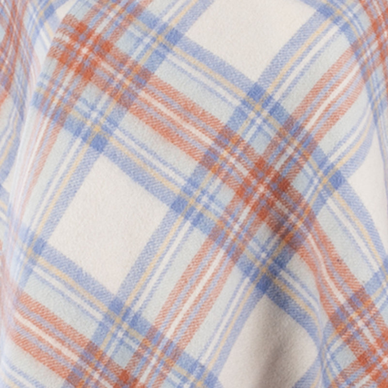 Edinburgh Lambswool Mini Cape Stewart Muted Blue - Heritage Of Scotland - STEWART MUTED BLUE