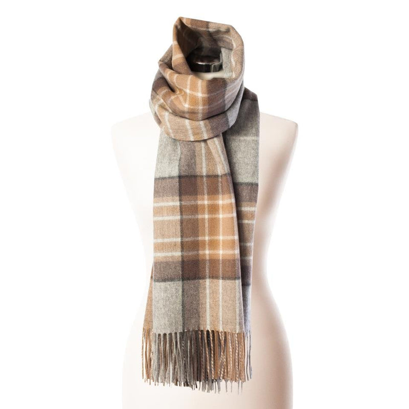 Edinburgh Lambswool Stole Mackellar Natural - Heritage Of Scotland - MACKELLAR NATURAL