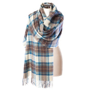 Edinburgh Lambswool Stole Stewart Muted Blue - Heritage Of Scotland - STEWART MUTED BLUE