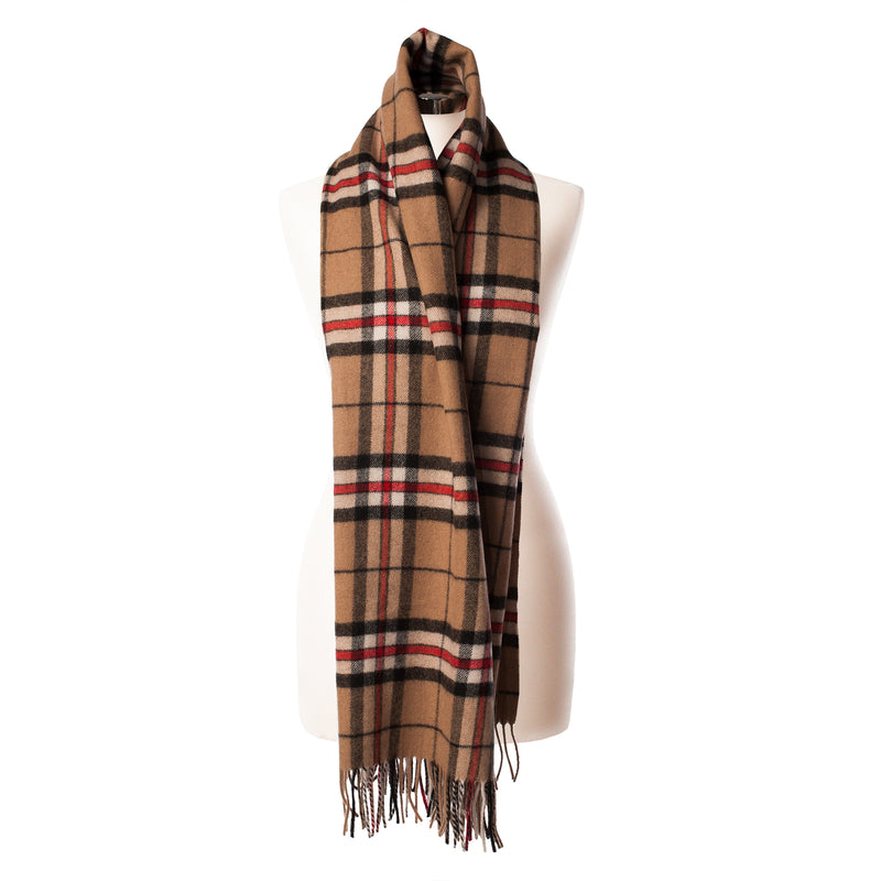 Edinburgh Lambswool Stole Thomson Camel - Heritage Of Scotland - THOMSON CAMEL