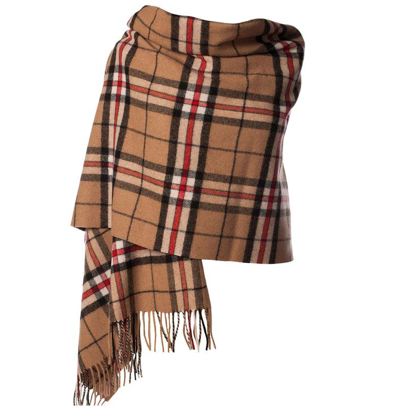 Edinburgh Lambswool Stole Thomson Camel - Heritage Of Scotland - THOMSON CAMEL