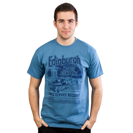 Edinburgh Motor Company T-Shirt Petrol - Heritage Of Scotland - PETROL