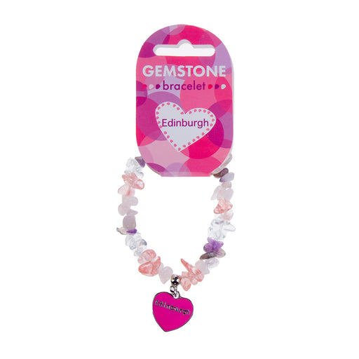 Edinburgh Pink Gemstone Bracelet - Heritage Of Scotland - NA