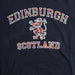Edinburgh Tartan Lion Hoodie - Heritage Of Scotland - NAVY