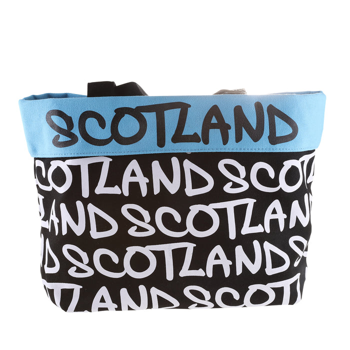 Faith Hand Bag Scotland - Heritage Of Scotland - BLACK/WHITE/BLUE