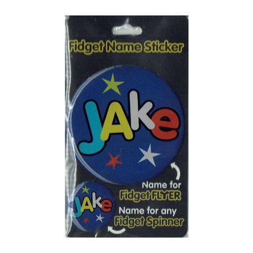 Fidget Flyer Name Stickers Jake - Heritage Of Scotland - JAKE