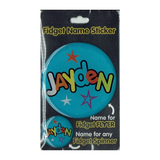 Fidget Flyer Name Stickers Jayden - Heritage Of Scotland - JAYDEN