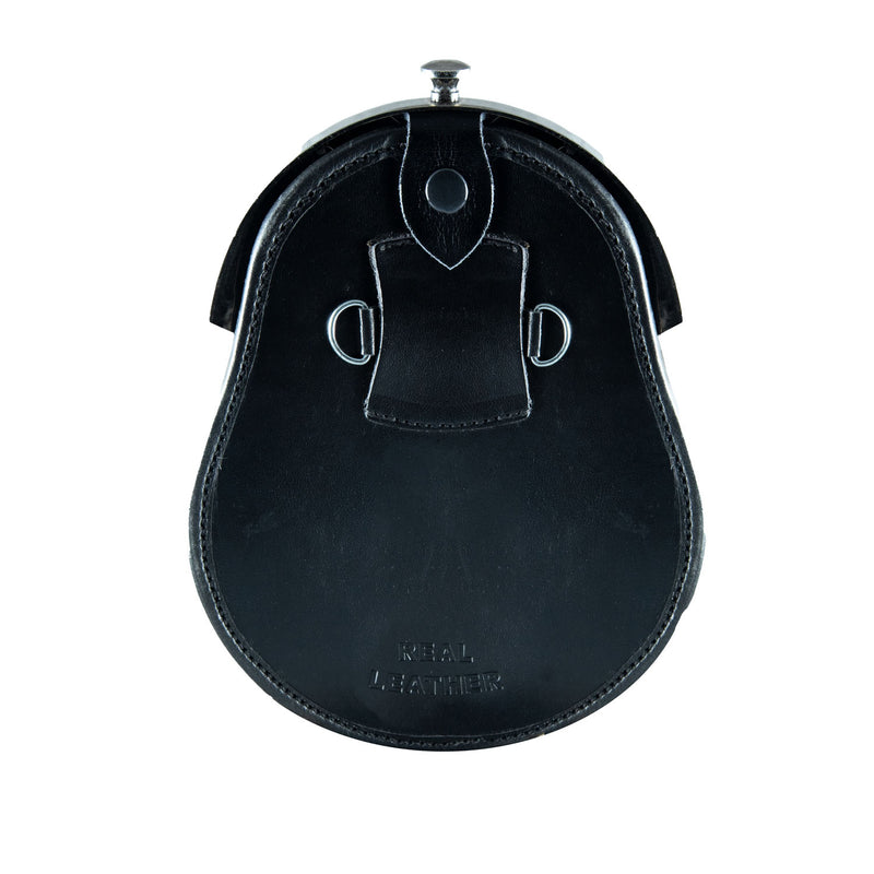 Full Dress Sporran, Celtic Circle With Studs Rabbit Fur - Heritage Of Scotland - RABBIT FUR (BLACK)