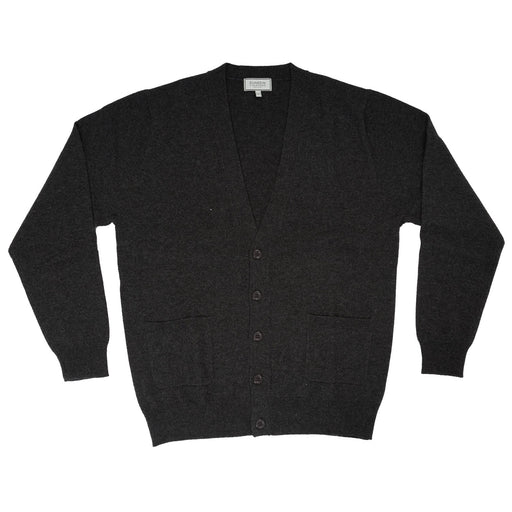 Gents Cardigan New Charcoal - Heritage Of Scotland - NEW CHARCOAL