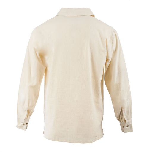 Gents Deluxe Ghillie Shirt Natural - Heritage Of Scotland - NATURAL