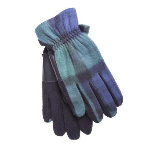 Gents Fleece Tartan Gloves - Heritage Of Scotland - BLACK WATCH