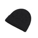 Gents Plain Knit Beanie Rib Turn Up Charcoal - Heritage Of Scotland - CHARCOAL