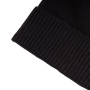 Gents Plain Lambswool Mix Beanie Black - Heritage Of Scotland - BLACK