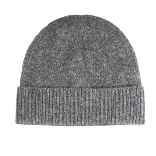 Gents Plain Lambswool Mix Beanie Charcoal - Heritage Of Scotland - CHARCOAL