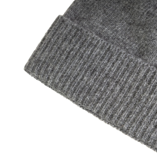 Gents Plain Lambswool Mix Beanie Charcoal - Heritage Of Scotland - CHARCOAL