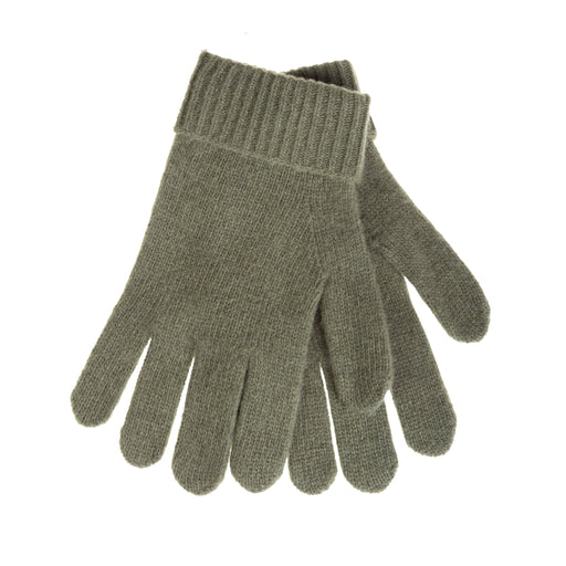 Gents Plain Lambswool Mix Glove Olive - Heritage Of Scotland - OLIVE