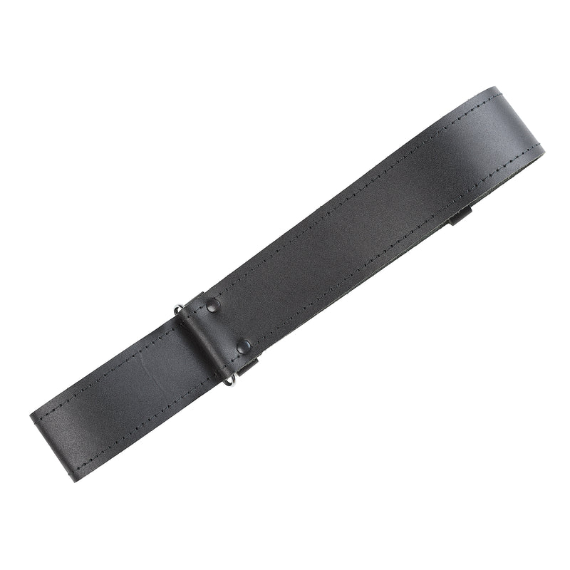 Gents Standard Black Leather Kilt Belt - Heritage Of Scotland - BLACK
