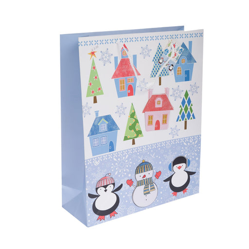 Gift Bag - Penguin/Snowman - Heritage Of Scotland - N/A