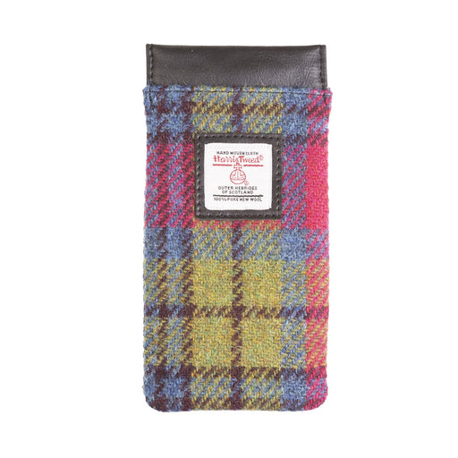 Glasses Sleeve Blue/Pink Check - Heritage Of Scotland - BLUE/PINK CHECK
