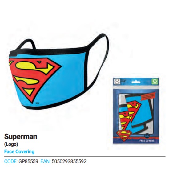 2er Pack Superman Logo Gesichtsbedeckung