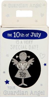 Guardian Angel Pendant 10. July - Heritage Of Scotland - 10. JULY