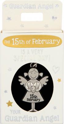 Guardian Angel Pendant 15. February - Heritage Of Scotland - 15. FEBRUARY