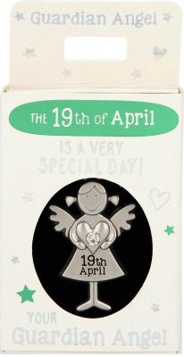 Guardian Angel Pendant 19. April - Heritage Of Scotland - 19. APRIL