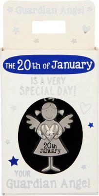 Guardian Angel Pendant 20 January - Heritage Of Scotland - 20 JANUARY