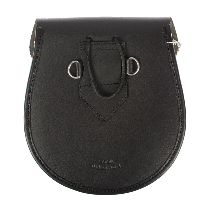 Half Dress Studded Pin And Chain Sporran Rabbit Fur - Heritage Of Scotland - RABBIT FUR (WHITE)