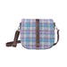 Harris Tweed Beauly Shoulder Bag Blue/Purple Check On Grey - Heritage Of Scotland - BLUE/PURPLE CHECK ON GREY