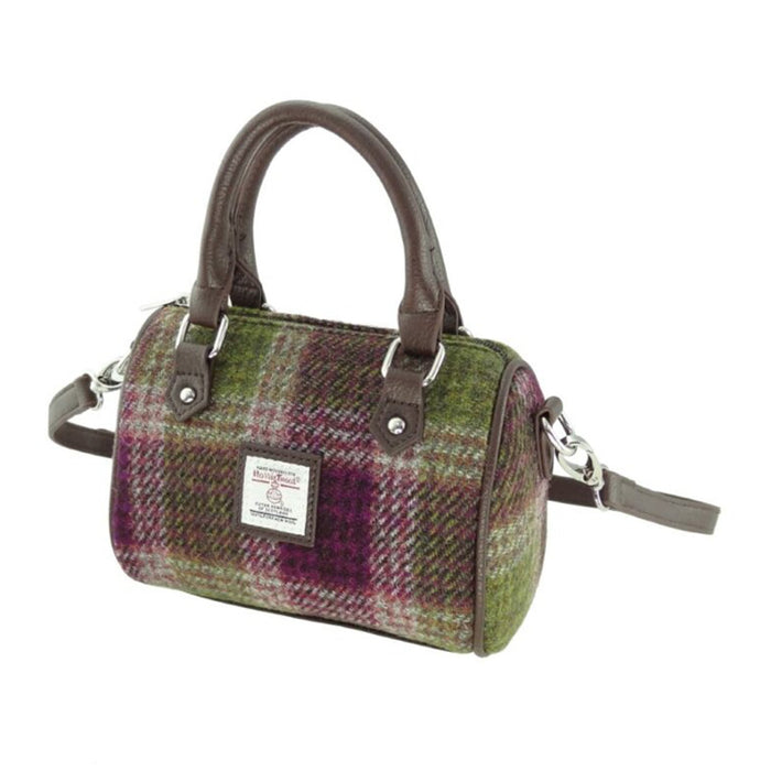 Harris Tweed Kilbride Mini Bowling Bag Heather Check - Heritage Of Scotland - Heather Check