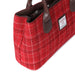 Harris Tweed Ladies Handbag - Classic Red Check - Heritage Of Scotland - RED CHECK