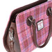 Harris Tweed Midi Tote Bag Findhorn Pink Check - Heritage Of Scotland - PINK CHECK