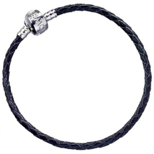 Harry Potter Black Leather Charm Bracelet For Slider Charms 17Cm - Heritage Of Scotland - NA