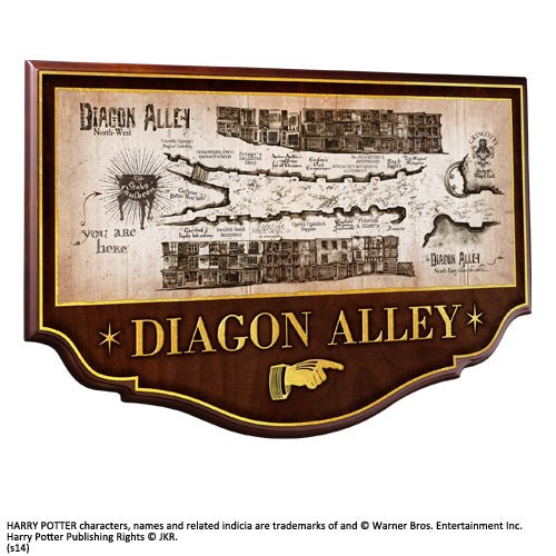 Harry Potter - Diagon Alley Wall Plaque - Heritage Of Scotland - NA