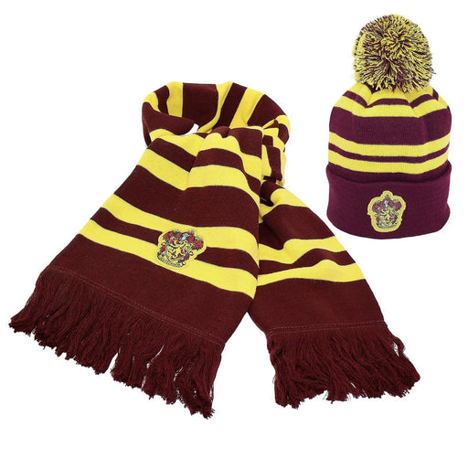 Harry Potter Scarf & Hat Gryffindor - Heritage Of Scotland - BURGANDY/YELLOW