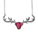 Heathergem Antler Silver Plated Necklace - Heritage Of Scotland - NA