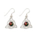 Heathergem Celtic Triangular Sterling Silver Drop Earrings - Heritage Of Scotland - NA