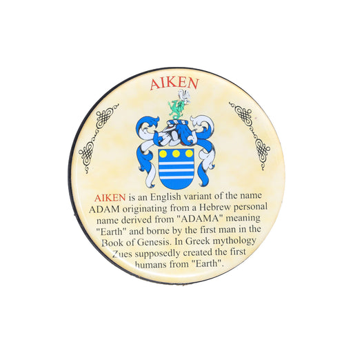 Heraldic Coaster Aitken - Heritage Of Scotland - AITKEN