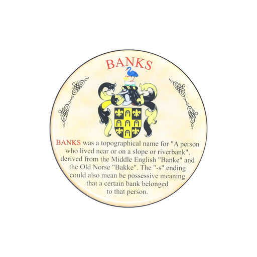 Heraldic Coaster Banks - Heritage Of Scotland - BANKS