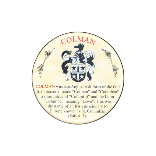 Heraldic Coaster Colman - Heritage Of Scotland - COLMAN