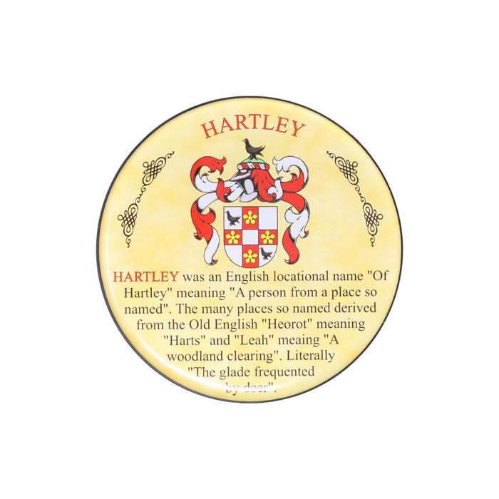 Heraldic Coaster Hartley - Heritage Of Scotland - HARTLEY