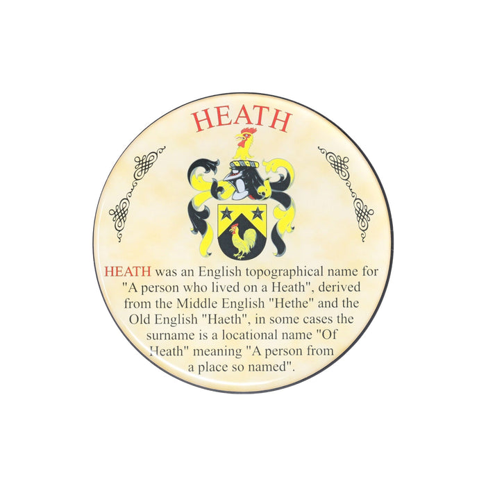 Heraldic Coaster Heath - Heritage Of Scotland - HEATH
