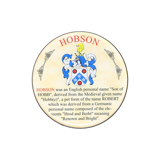 Heraldic Coaster Hobson - Heritage Of Scotland - HOBSON