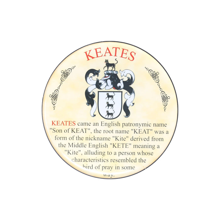 Heraldic Coaster Keates - Heritage Of Scotland - KEATES