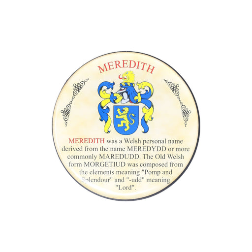 Heraldic Coaster Meredith - Heritage Of Scotland - MEREDITH