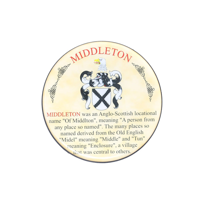 Heraldic Coaster Middleton - Heritage Of Scotland - MIDDLETON