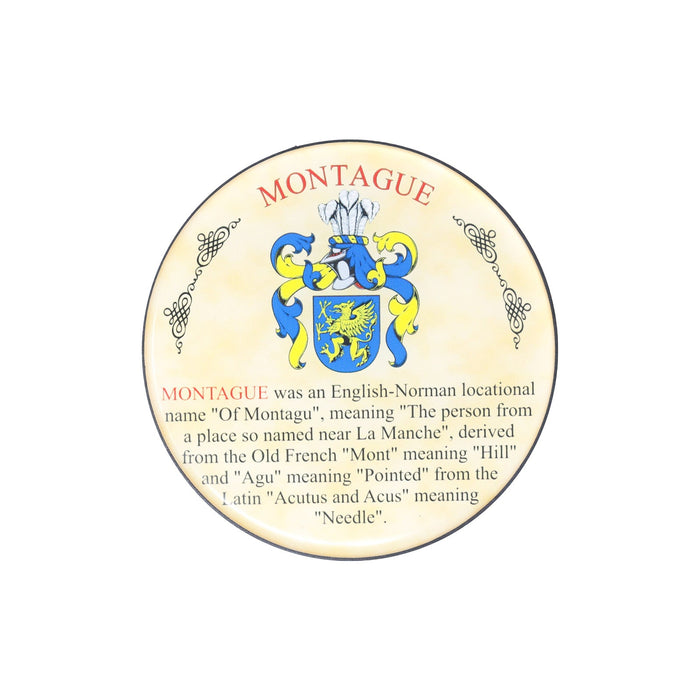 Heraldic Coaster Montague - Heritage Of Scotland - MONTAGUE