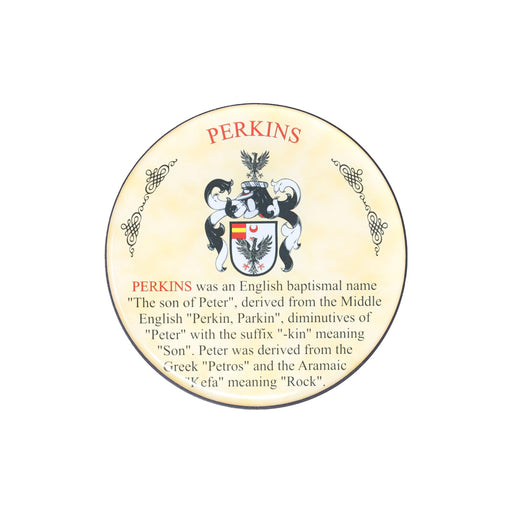 Heraldic Coaster Perkins - Heritage Of Scotland - PERKINS