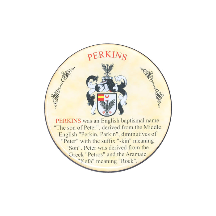 Heraldic Coaster Perkins - Heritage Of Scotland - PERKINS